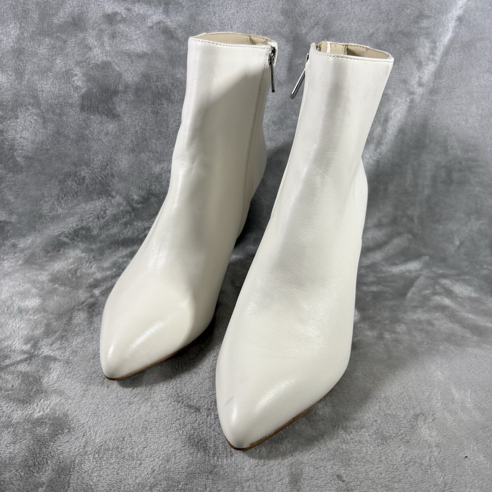 Sam Edelman Olie Stiletto Heel Boots Ivory Womens Size 8.5 M